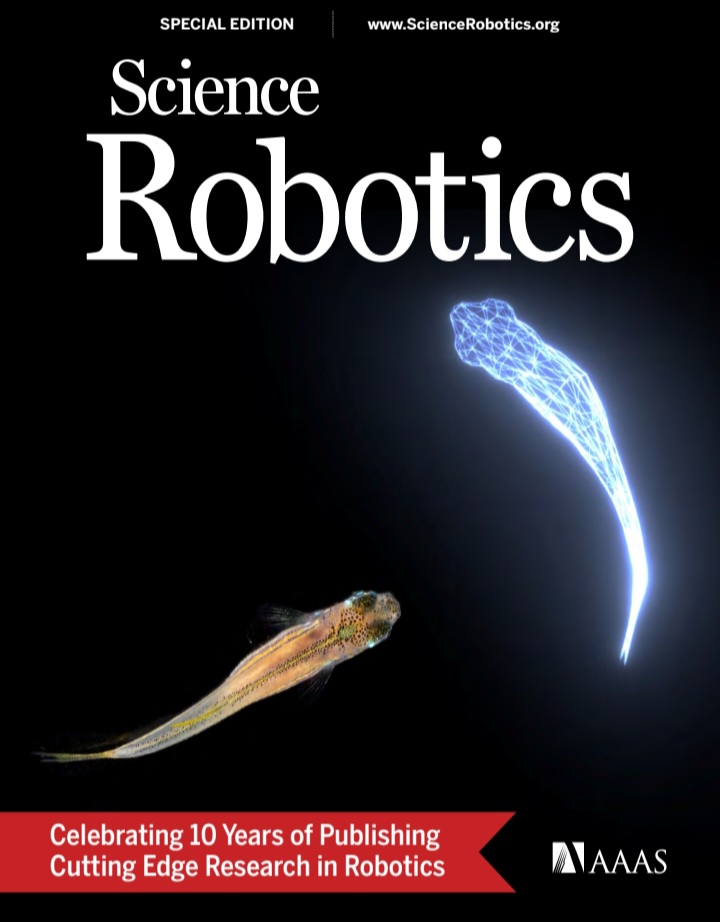 Nagy Mate fotoja a Science Robotics cimlapjan